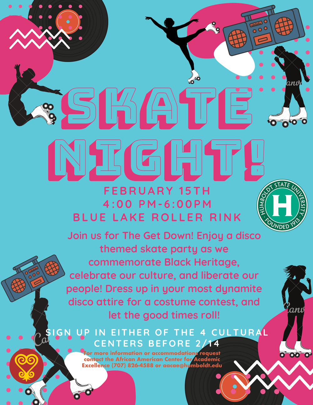 skate night blue png African American Center